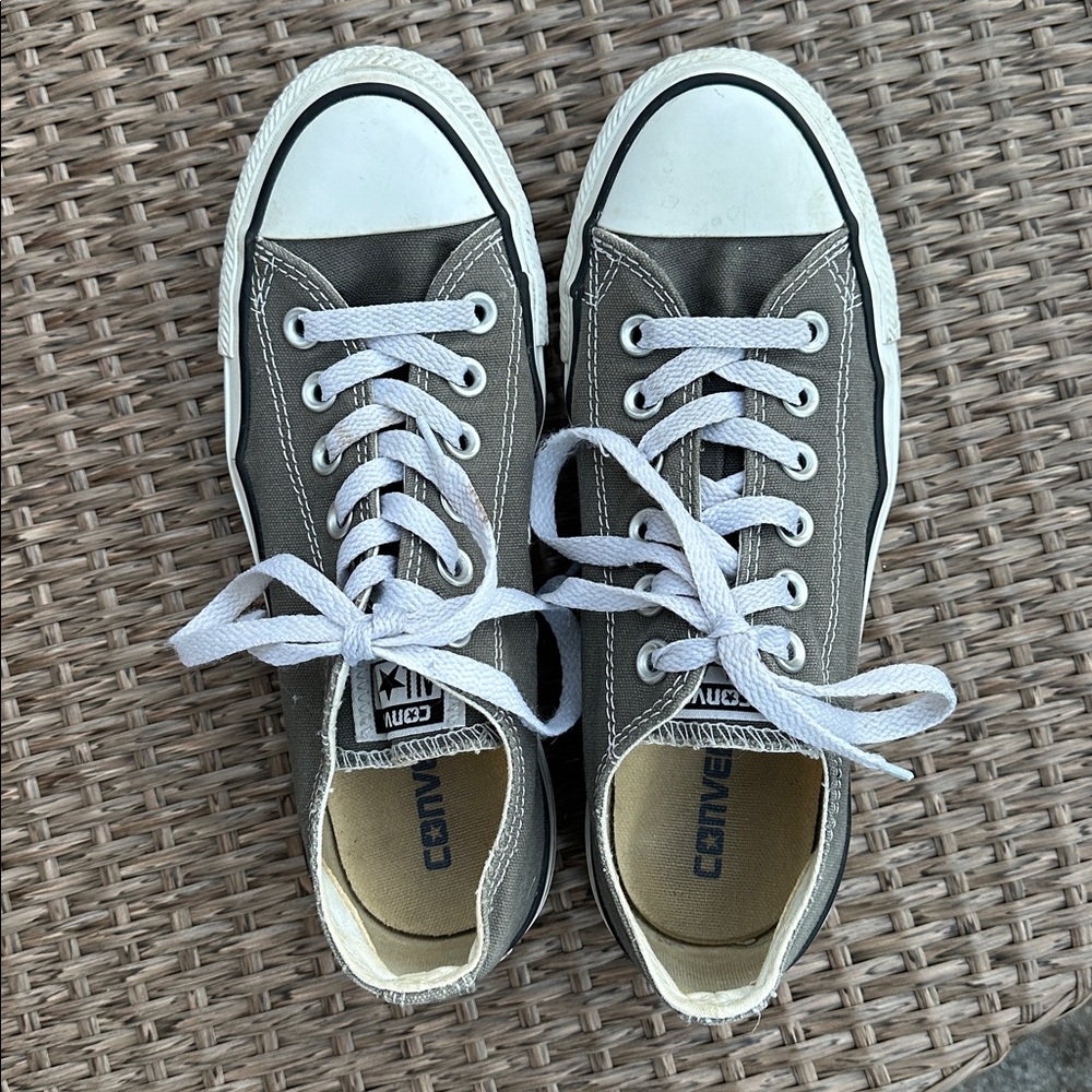 Converse All Stars Grey - women’s size 7, men’s size 5